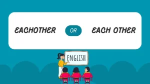 eachother or each other