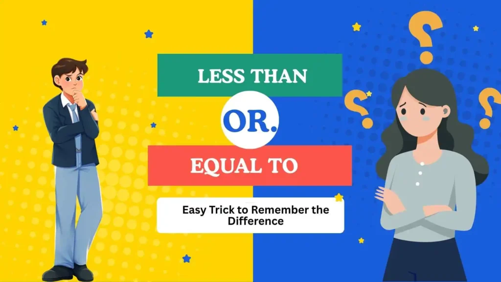 less than or equal to