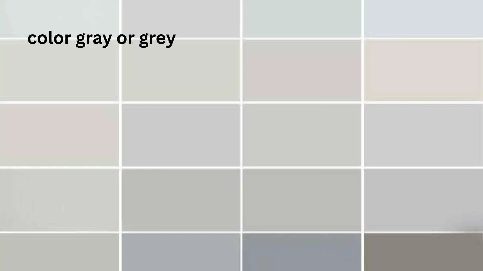 color gray or grey