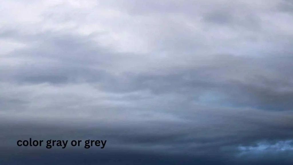 color gray or grey