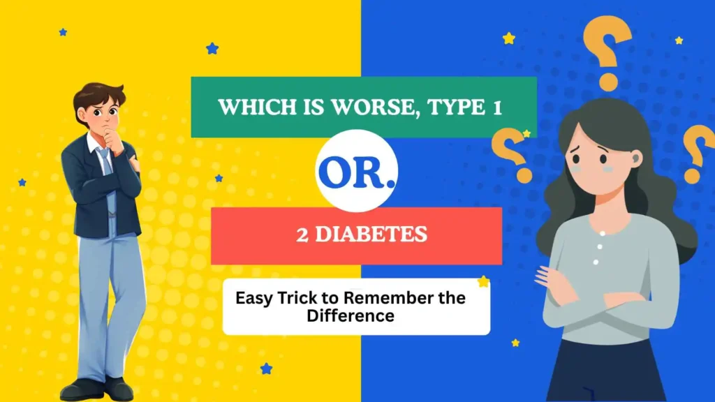 which is worse, type 1 or 2 diabetes