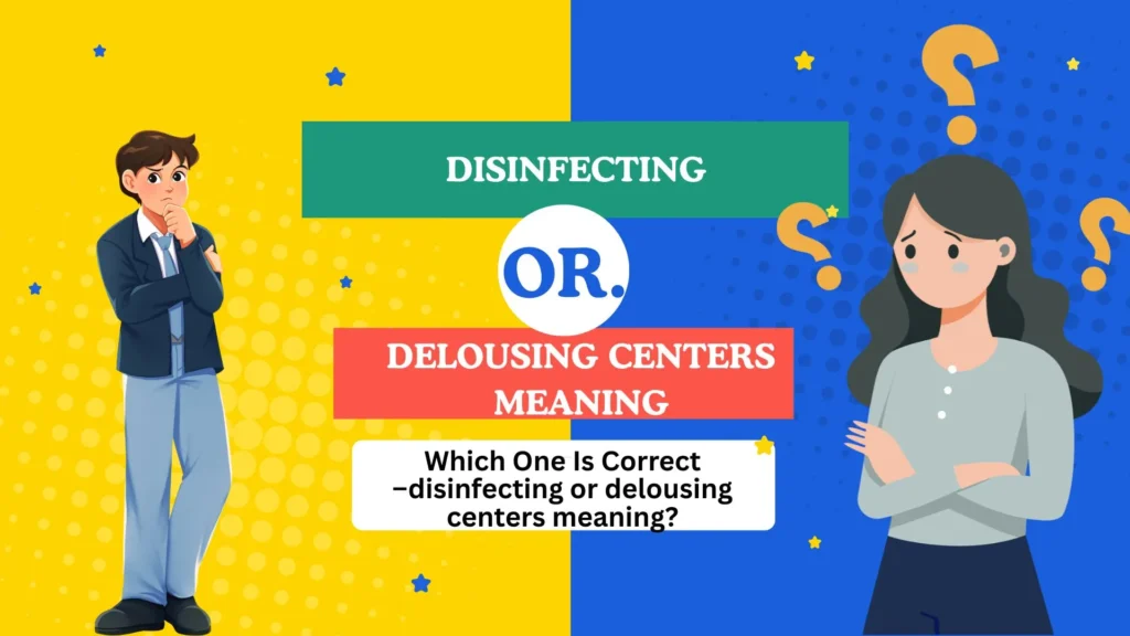 disinfecting or delousing centers meaning