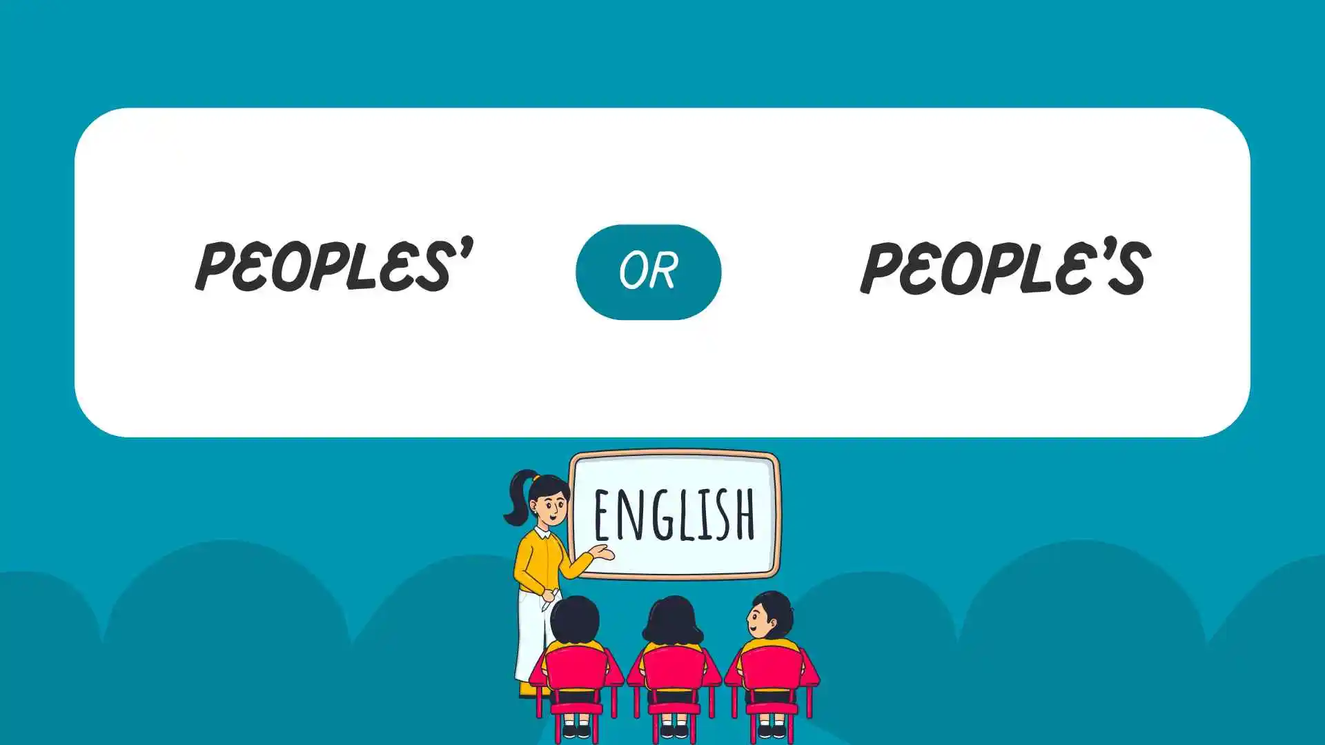 peoples' or people's